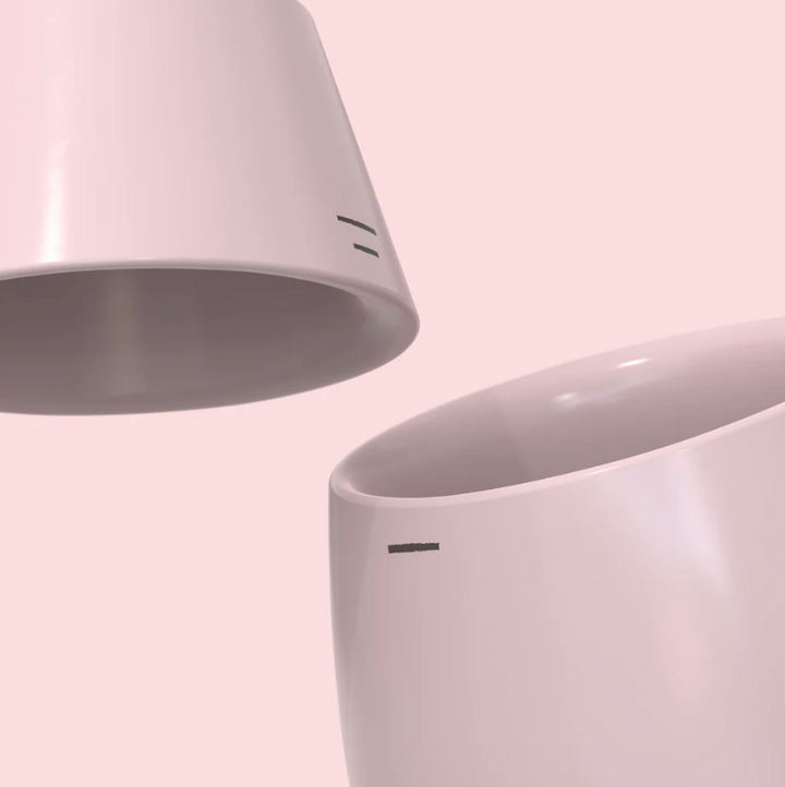 N WARES TOTO-SET OF 2 DUAL LIPPED MILK CUP (トト デュアルリップミルクカップ2個セット)
