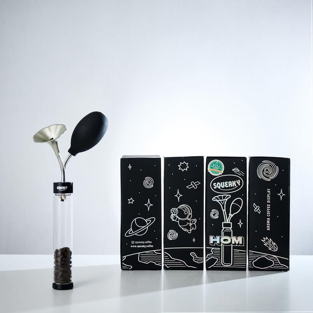 〜アロマはハートの香り…　ポットとコーヒーのステンドグラスパネル Squeaky Coffee Aroma Display Glass Tube (コーヒーアロマ