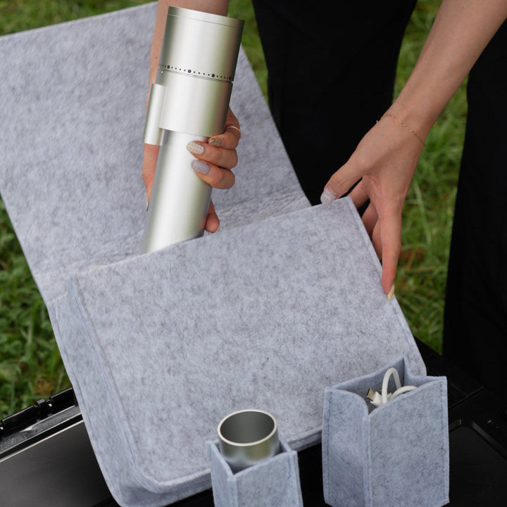 LAGOM mini 2- compact electric coffee grinder   Felt Carrying Bag SET  (ラゴム ミニ 2 セット)