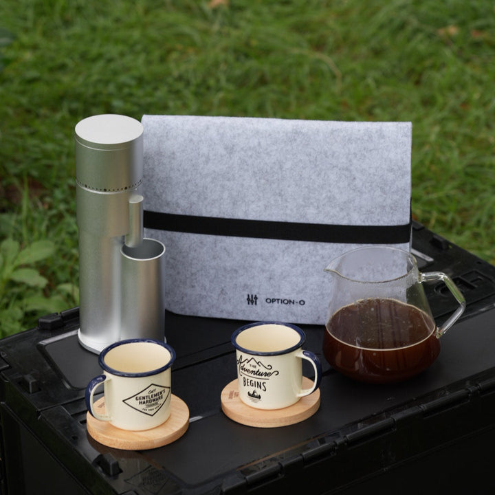 LAGOM mini 2- compact electric coffee grinder   Felt Carrying Bag SET  (ラゴム ミニ 2 セット)
