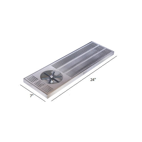 【DIY接続セット】ピッチャーリンサー24″x 7″ Side Spray Glass Rinser Drip Tray
